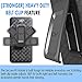 ZTE Blade Z Max Case, Cellularvilla Holster Belt Clip Kickstand Case with Tempered Glass Screen Protector for ZTE Blade Zmax Pro 2, ZTE Sequoia, ZTE Blade Z Max, ZTE Z982 (Black)