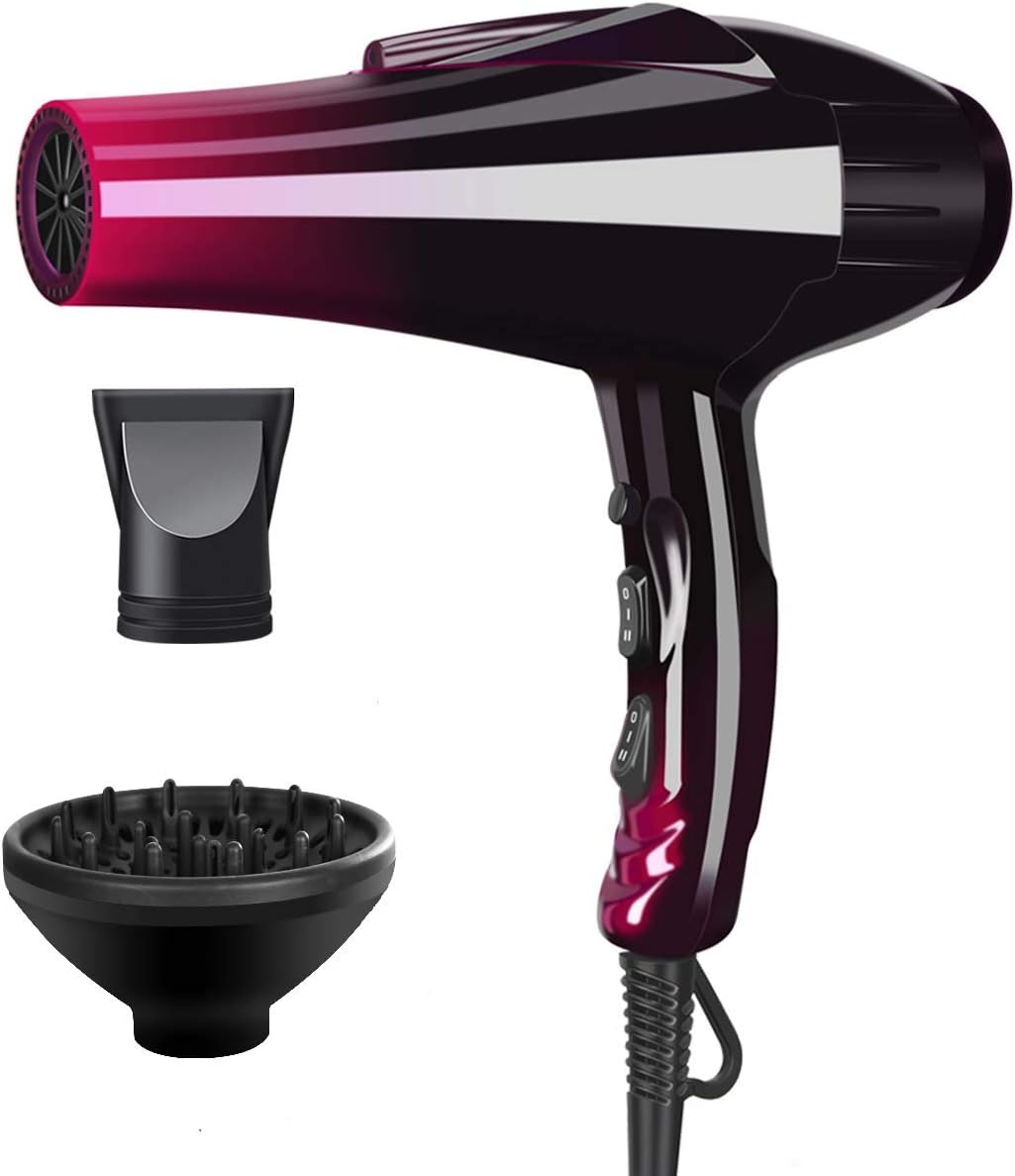 Professional Hair Dryer with Blue Light Far Infrared Negative Ionic 3500W Blow Dryer Fast Drying Heat Hairdryer Powerful Home Salon hair dryers