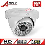 ANRAN 1200TVL Security CCTV Home Camera High Resolution 48IR Infrared LEDs Surveillance Waterproof Outdoor Indoor Dome CCTV Camera Day Night Vision