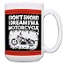 ThisWear Motorcycle Gifts for Men I Don't Snore Dream I'm a Motorcycle Gift 15oz Ceramic Coffee Mug with Handle