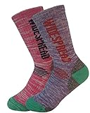 4&5Pack Women's Multi Performance Cushion Hiking/Outdoor Crew Socks Year Round