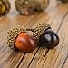 100 Pcs Artificial Acorns with Natural Acorn Cap, Realistic and Natural Looking, 2 Color Small Fake Acorns for Crafting, Wedding, House Decor