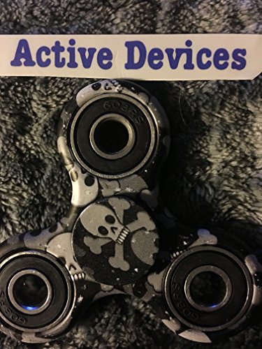 Active Spinner Fidget Spinner- ABS Plastic- Anti-Anxiety ADHD Toy Ships From USA (Skull Camo)