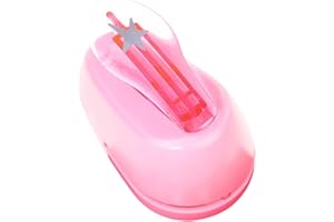 Fiocias Star-Shaped Hole Punch, Creative Paper Punch, Manual Hole Punch, Scrapbooking Hole Punch, Made of PP, Suitable for Cr