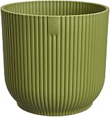 elho Vibes Fold Round Mini 11-100% Recyclable Flower Pot Ø11.1xH10.5 cm Green view 2