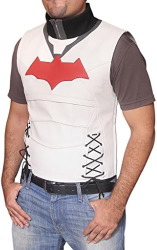 Jason Todd Red Hooded BATMAN ARKHAM KNIGHT Faux Leather Vest