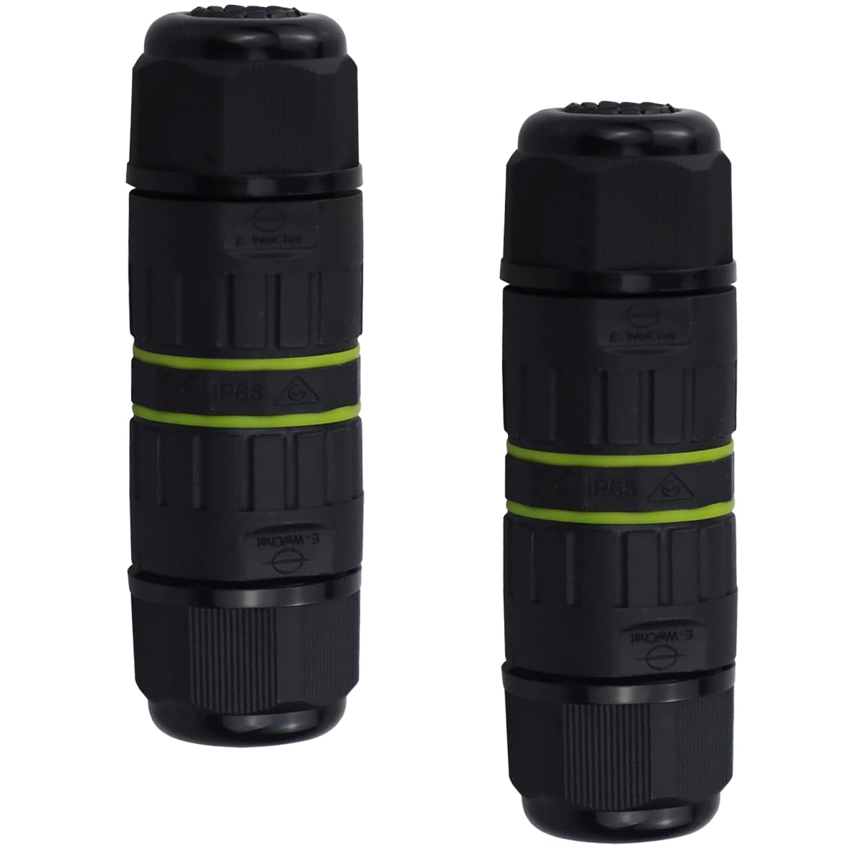 2Pcs IP68 Waterproof Junction Box - Outdoor Inline Cable Connector Electric Sleeve Coupler - Electrical Junction Box for Ø5mm-9mm Cable