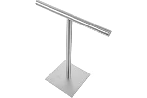 BESPORTBLE Stainless Steel Hand Towel Holder Stand Bathroom Vanity Countertop Towel Rack with Brushed Finish