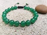 Bracelets,Green jade stone bracelets,It is fashionable for both men and women,Use as a gift.