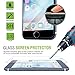 iPhone 7 Plus case, FlexGear 360 Slim Clear Hard PC Back TPU Bumper + Glass Screen Protector (Clear - Black)