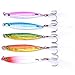 Aorace 5pcs/lot 7.7cm 28g Fishing Metal Lure Lead Fish Hook with Feather Crankbaits Bass