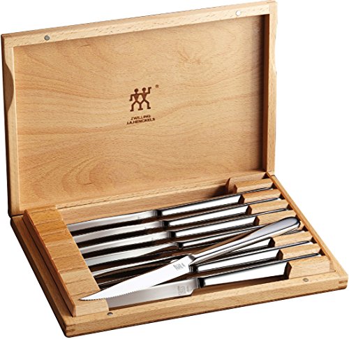 Zwilling® J.A. Henckels Contemporary 8-Piece Stainless Steel Steak
Knife Set in Presentation Box Zwilling® J.A. Henckels Contemporary 8-Piece Stainless Steel Steak
Knife Set in Presentation Box