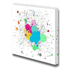 Colorful Ink Splash Drips on a for Background...