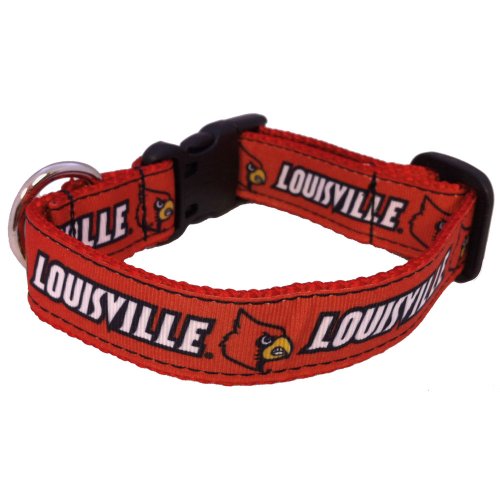 NCAA Louisville Cardinals Dog Collar, Team Color, Large - Thumbnail 4