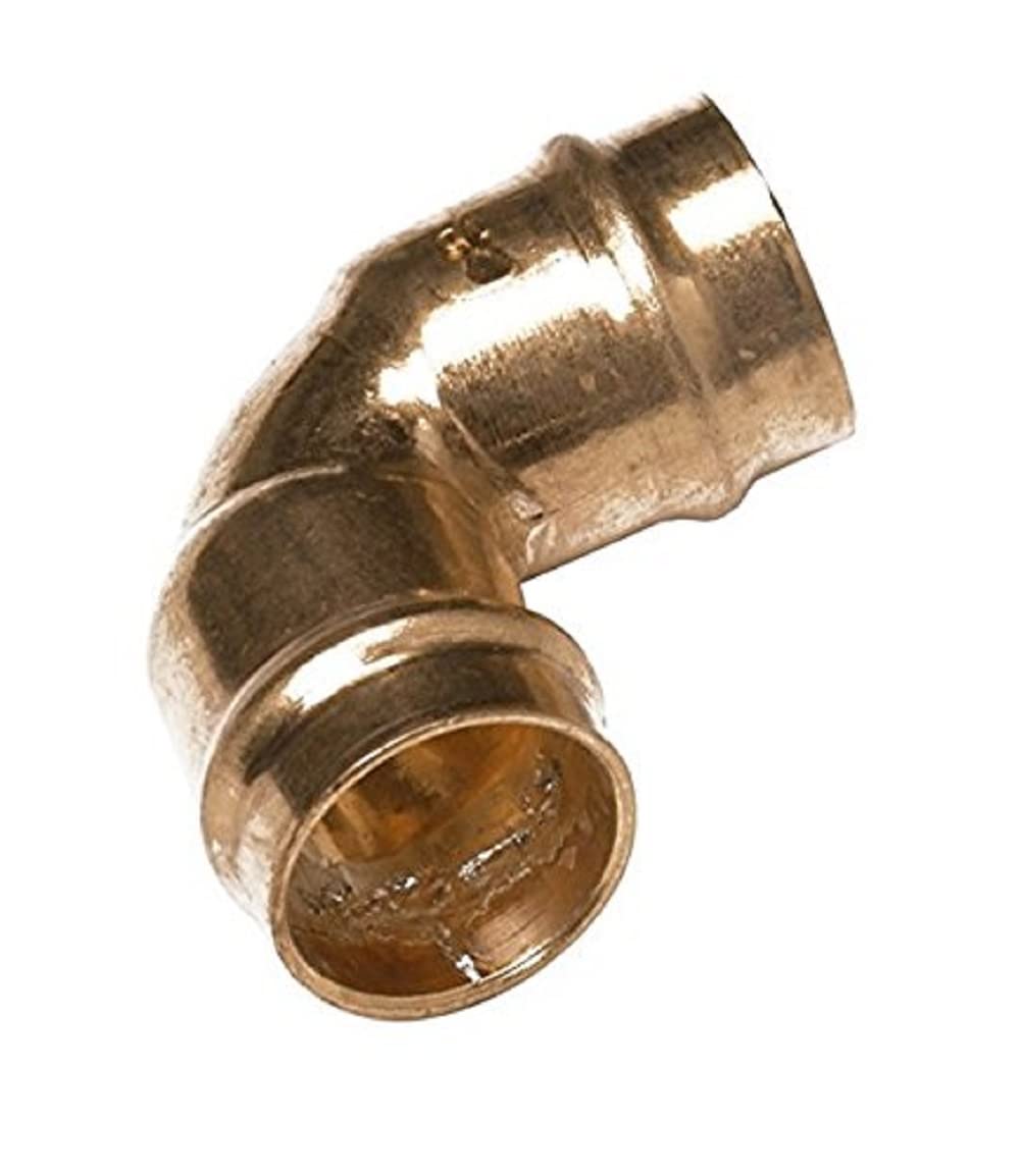 Merriway BH05516 (5 Pcs) Solder Ring Fitting Elbow 15mm - Pack of 5 Pieces