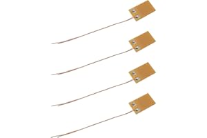Ruiwaer 4PCS Brown Strain Gauge High-Precision Resistance Strain Gauge Foil Strain Gauge Icstation Foil Resistance Strain Gauge Sensor 350 ohm BF350-3AA Load Cell Pressure Resistance