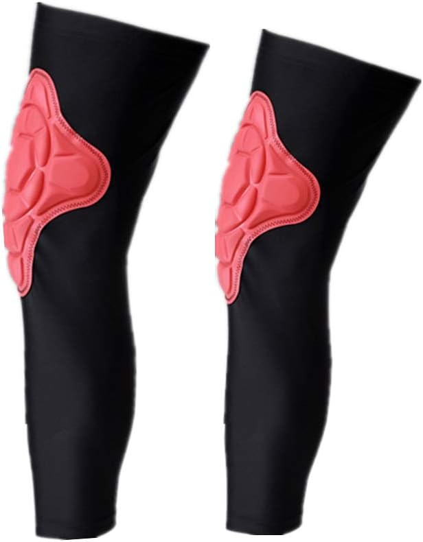 TUOY Compression Knee Pads Protective Knee Brace Leg Sleeve for Basketball Football & All Contact Sports, Knee Support 3D Crashproof Knee Compression Sleeve (Single/1 Sleeve)