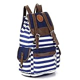 SHENGXILU Unisex Canvas Backpack School Bag Laptop Bag for Teens Girl Boy Student