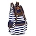 SHENGXILU Unisex Canvas Backpack School Bag Laptop Bag for Teens Girl Boy Student