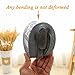 HOMOSEAL Women's Slippers Washable Closed Toe Ultra Lightweight Cotton Indoor Slipper, Grey, M/US 9-10/EUR 40-41