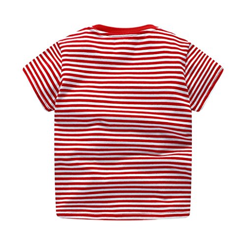 image for Leedford Baby Toddler Kids Boys Girls T-Shirt Classic Short-Sleeve Car