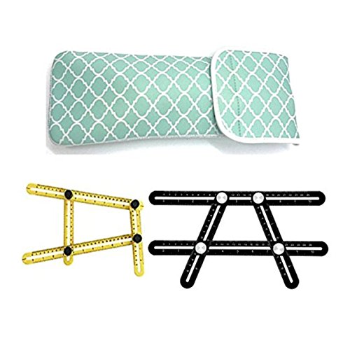 Wanty Water-Resistant Neoprene Curling Iron Holder Flat Iron Curling Wand Travel Cover Case Bag PouchShield Curling Iron Cover - Flat Iron Travel Pouch - Hair Straighteners Case with Velcro (Blue) - Thumbnail 6