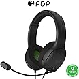 PDP Gaming AIRLITE Xbox Headset with Noise-Cancelling Microphone, Licensed Microsoft Series X|S, Xbox One Accessories, PC/Windows 10/11, Lightweight Wired Power Stereo headphones - Black