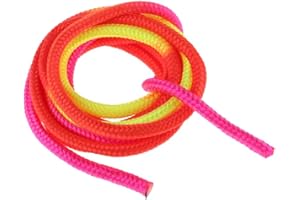 SM SunniMix Gymnastics Arts Props Rainbow Solid Rhythmic Gymnastics Rope Arts Exercise Tools Sports Competition Rope, Type 3