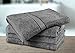 Utopia Towels 30x56 Inches Luxury Cotton Bath Towels, 4 Pack, Dark Grey