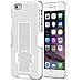 MoKo Case for iPhone 6 / 6S - [Revised Version / Fixed Belt Clip Holster] Slim Hard Shell Holster Combo Case for Apple iPhone 6 / 6s 4.7 Inch Smart Phone, WHITE