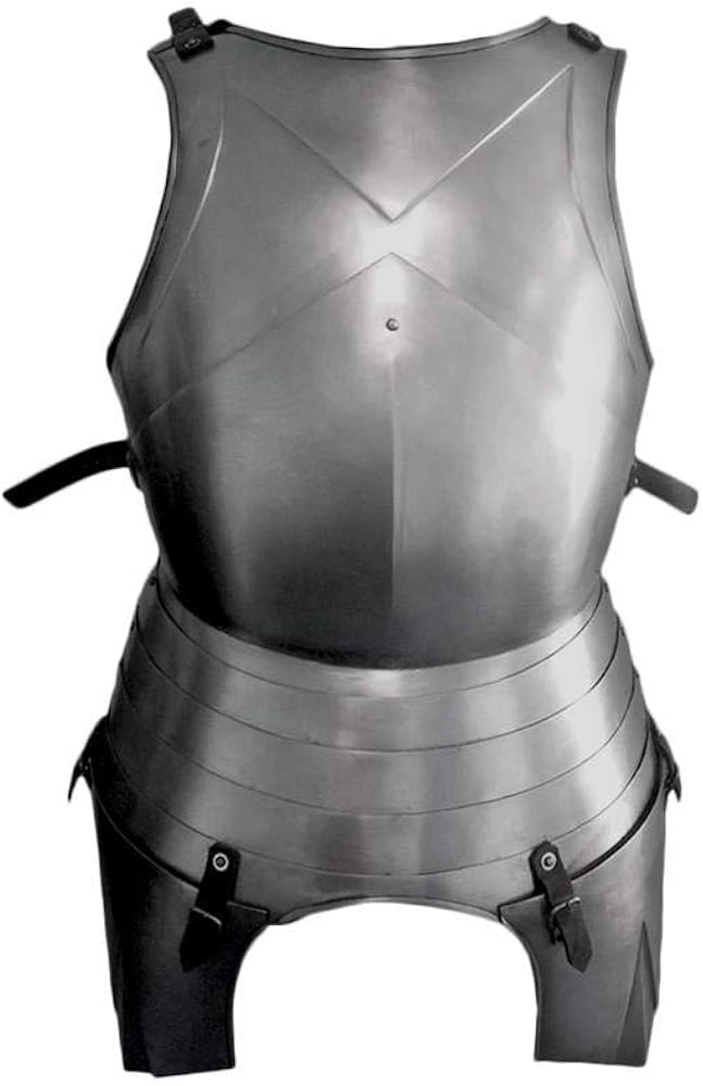Italian Cuirass Medieval Breastplate Body Armor Silver