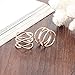 OPK Jewelry Personality Rose Gold X Criss Cross Long 14mm Woman Party Rings Band,Size 5-8