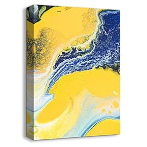 Canvas Wall Art Abstract Beautiful Oil Painting Feature Artwork for Home Prints Framed - 12x18 inches