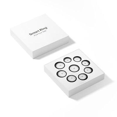 BENIO Gen 2 Smart Ring for Women & Men, Heart Rate,Fitness Tracker with Sleep,Step/Sleep/Blood Oxygen/Heart Rate Tracker, 5ATM Waterproof for iOS and Android,No Subscription,Sizing Kit