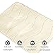 Soft Non Slip Absorbent Bath Rugs, Memory Foam Bath Mats Two Pack by FlamingoP (Ivory, Waved Pattern, Size:W17 xL24)