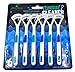 Tongue Cleaner by Ashtonbee (6-Piece) - High-Quality Plastic, Gentle Bacteria Inhibiting Scraper, Easy to Use Antimicrobial Sweeper, Colours May Vary, Maintain a Healthy Mouth Today!