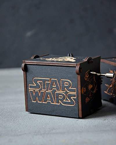 Musical Wooden Box Star Wars Gift Wood Anniversary Gift for Husband May the force be with you Music Box Main Theme Gift for Friend Dad Boyfriend