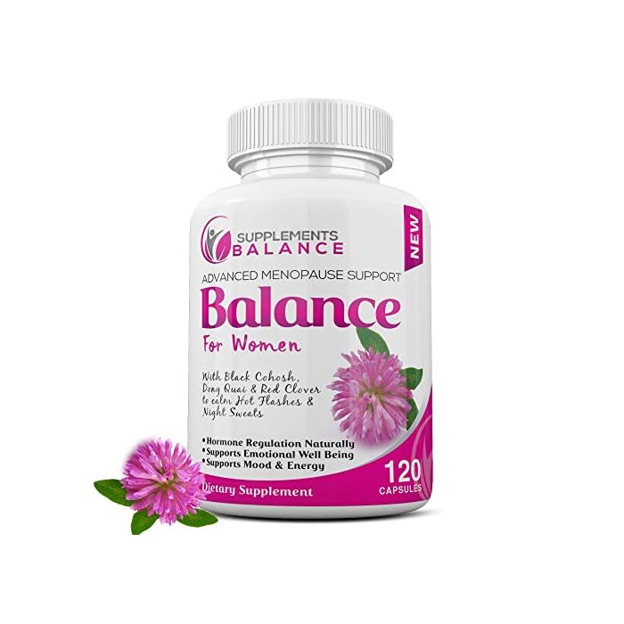 Hormone Balance & Menopause Relief for Women | 120 Capsules 2 Months of Hot Flash | Support for Women | Black Cohosh…