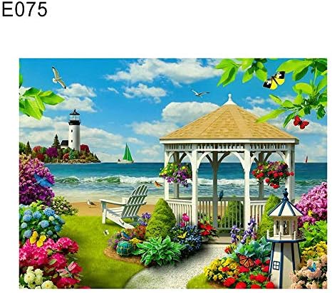 MYGYSJK No Frame, Full Drill, Landscape/Castle Pattern, European Style, Wall Decor Landscape Castle European Style Full Diamond Painting Cross Stitch Wall Decor - E075