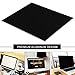 Black Gaming Aluminium Mouse Pad,Non-Slip Flannel Base,Oxidized Surface Mice Mat for Gamer or Desktop