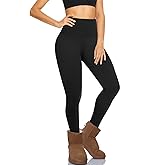 Hi Clasmix Fleece Lined Leggings for Women - High Waisted Winter Yoga Pants, Warm Thermal Running Workout Tights