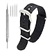 Nato Strap 18mm 20mm 22mm Premium Ballistic Nylon Watch Bands Swiss Zulu Straps Stainless Steel Buckle