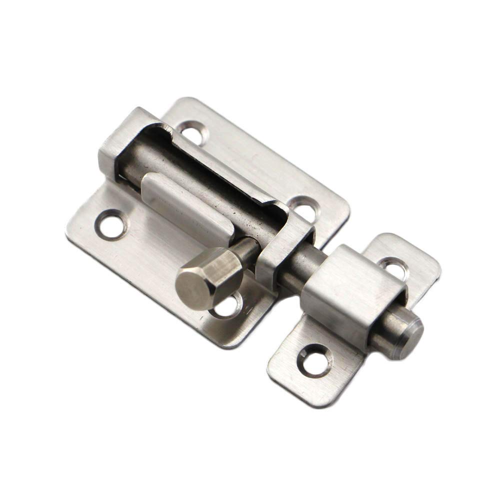 304 Stainless Steel Door Security Surface Bolts for Door and Window Barrel Bolt (3INCH)