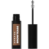 Morphe Brow Tease Eyebrow Gel Mousse - Volumizing Brow Gel to Tint, Thicken & Shape with 100% Natural Bamboo Fibers - Enriched with Conditioning Coffee Seed Oil - Almond (0.16 fl oz)