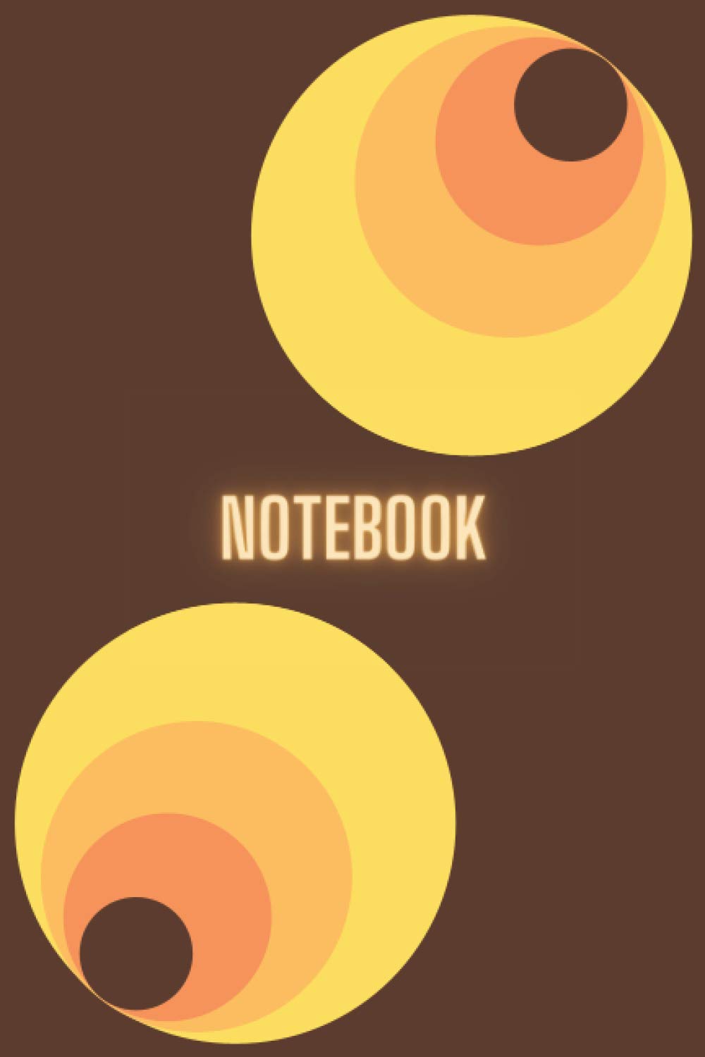 Notebook: Notebook Seventies Design - Size 6 X 9 inches - 80 Lined pages for personal record
