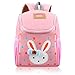 Vox Toddler Backpack for Girls Little Kids Backpack Cute Rabbit Cartoon Backpack Preschool Bags, Pink