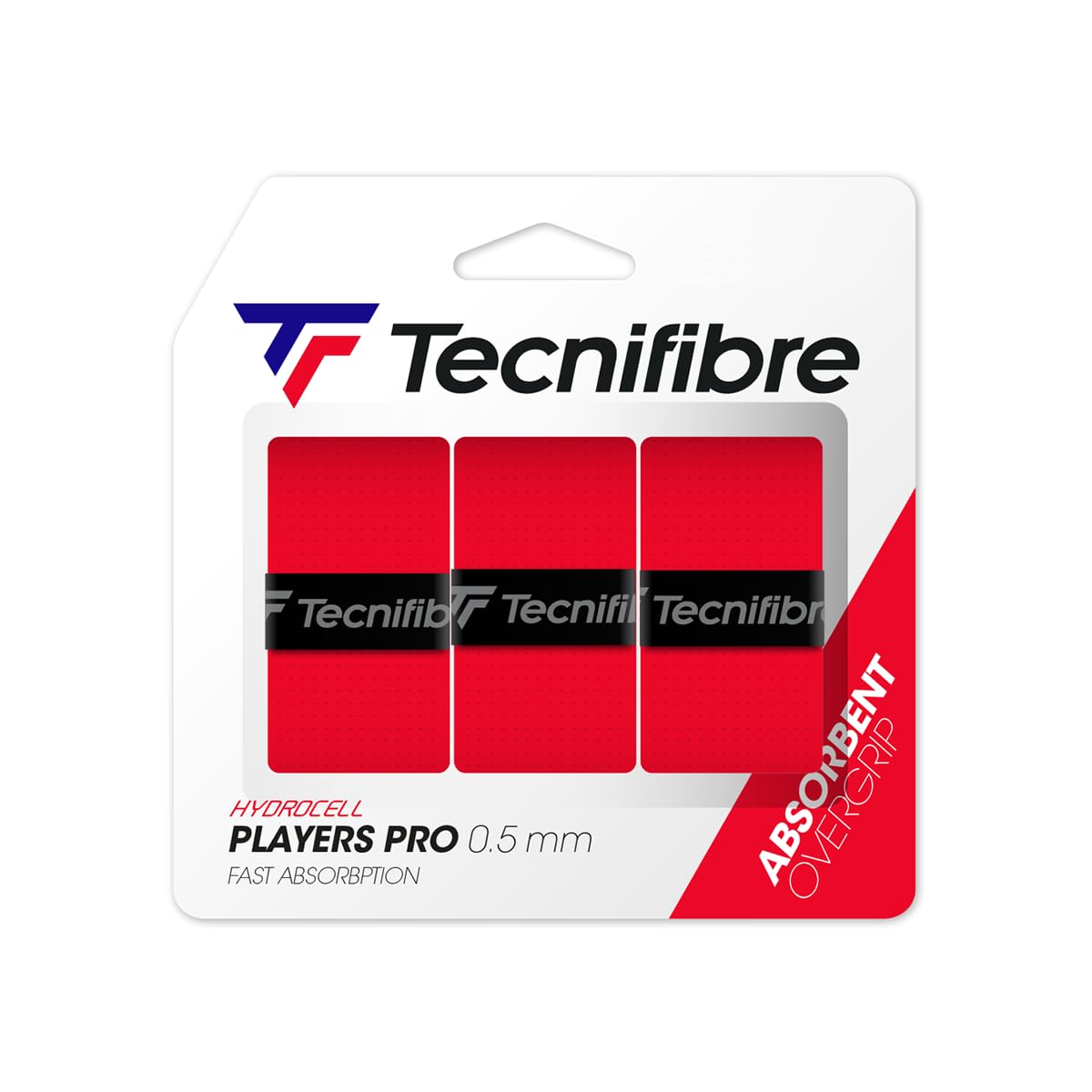 Tecnifibre Players Pro Tennis Grip Red (3 Grip Pack)