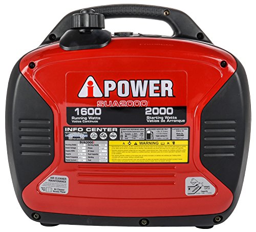 JEGS Performance Products 81963 Inverter Generator 1600W Surge Watts 2000W Rated