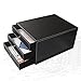 KINGFOM Office Desk Organizer Set 8PCS Office Supply Synthetic Leather Including Desk Organizer,File Cabinet,File Rack,Desk Drawer,Pen Holder,Memo Paper Holder, Crystal Ashtray and Tissue Box Holder