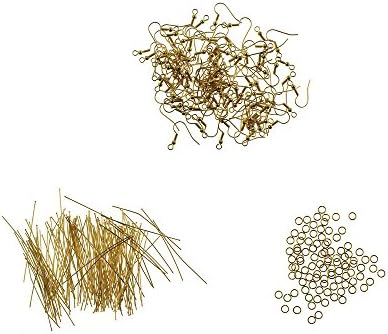 Designer Earring Findings Pack Large Gold Plated